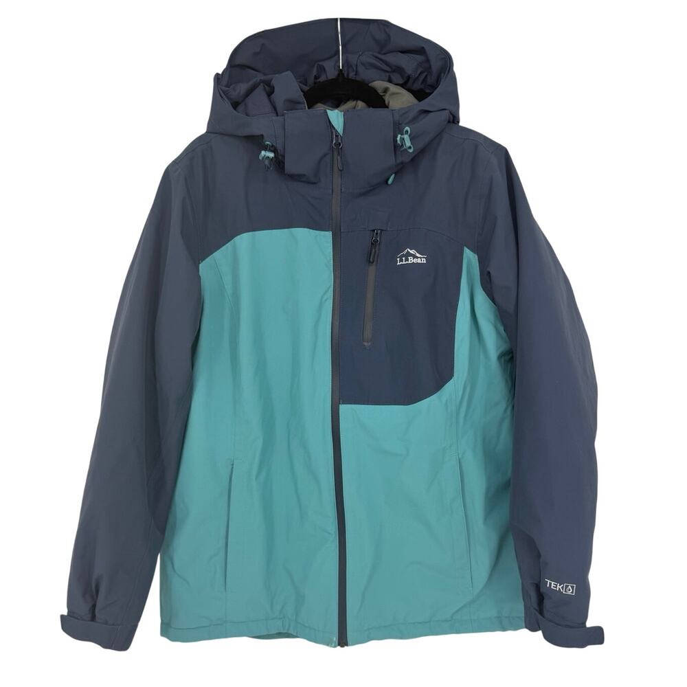 L.L. BEAN Womens Large Thermore Insulated Full Zip Hooded Jacket Coat Gorpcore